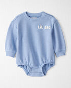 Baby Boy Organic Cotton Lil' Bro Bubble, image 1 of 4 slides