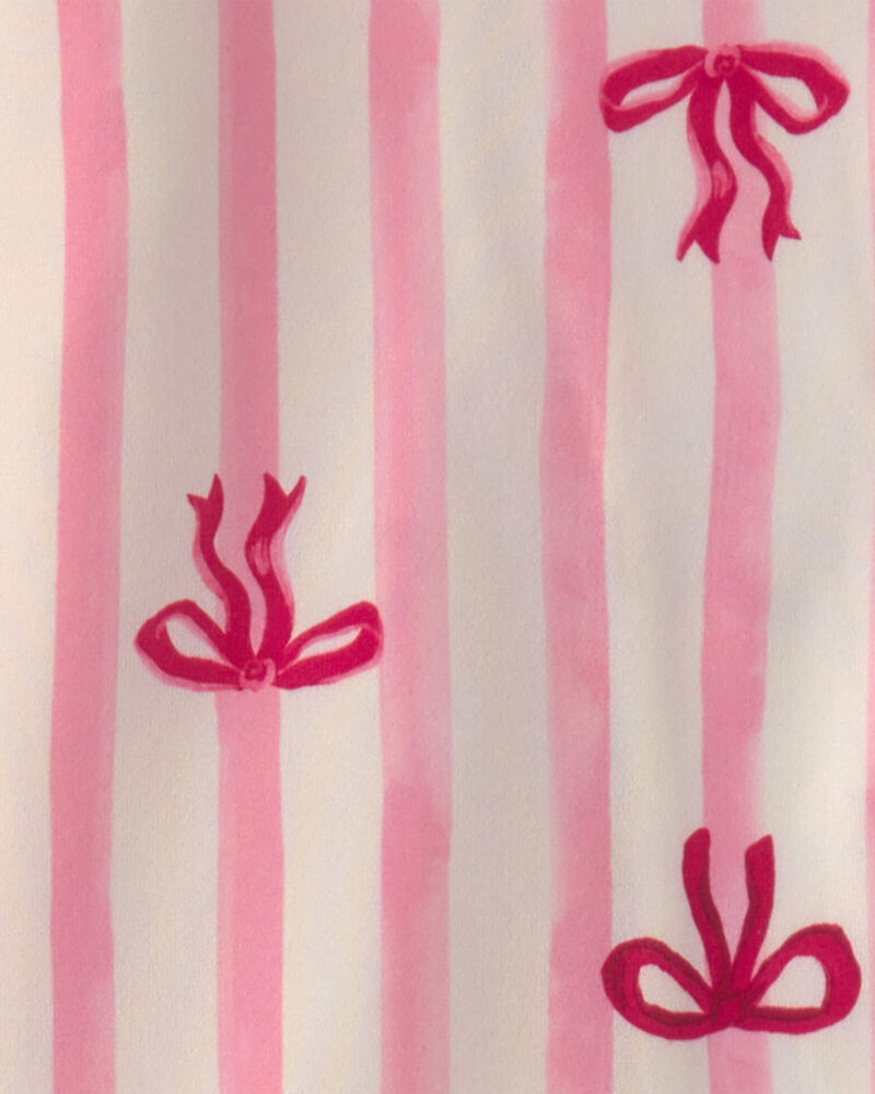 Toute-petit fille - Pyjama ample 2 pi&egrave;ces en DreamPlush &agrave; motif n&oelig;ud &ndash; Rose, image 2 sur 2 diapositives