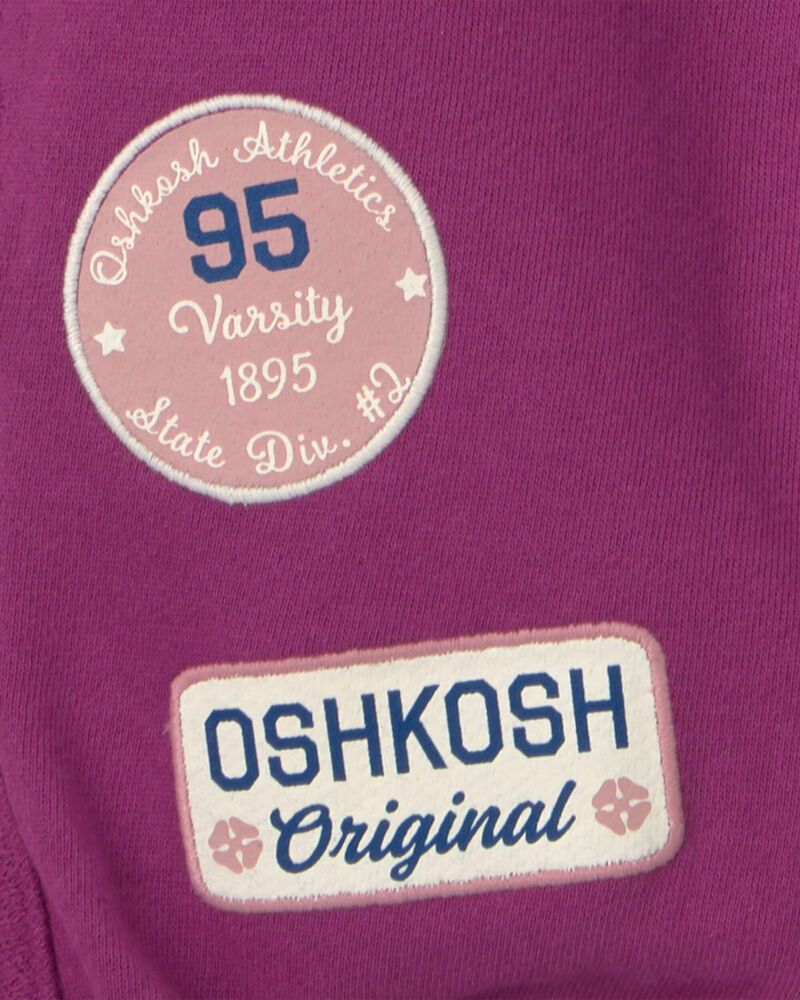Filles - Pantalon de jogging en jersey bouclette - Mauve, image 4 sur 4 diapositives