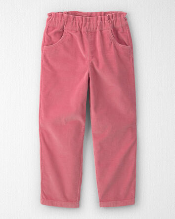 Filles - Pantalon &agrave; enfiler en velours c&ocirc;tel&eacute; de coton biologique, 