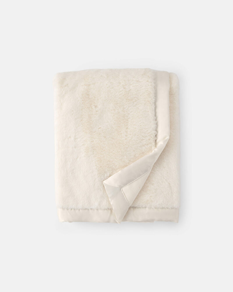 Baby Plush Blanket - Cream, image 1 of 2 slides