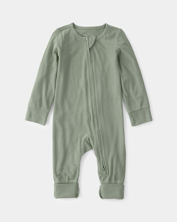 B&eacute;b&eacute; - Grenouill&egrave;re PurelySoft &agrave; fermeture &agrave; glissi&egrave;re &agrave; deux sens - Vert, 