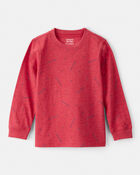Toddler Boy Baseball Long-Sleeve Tee - Red, image 1 of 3 slides