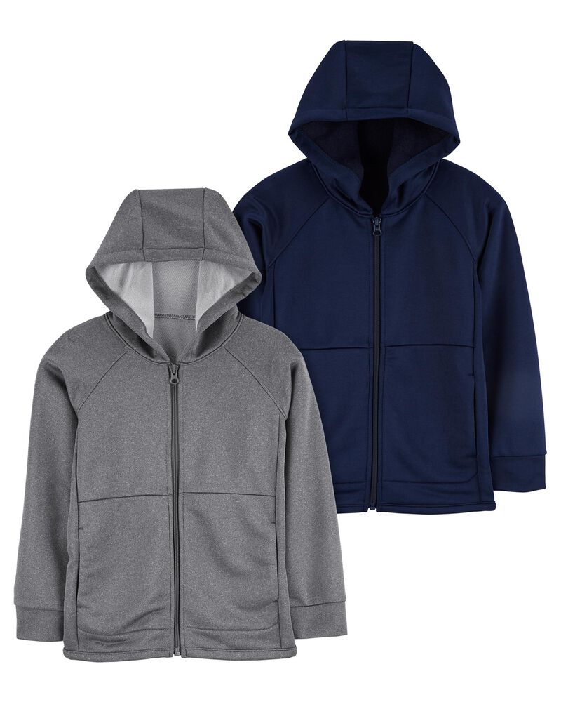 Kid 2-Pack Zip-Up Hoodies, image 1 of 1 slides
