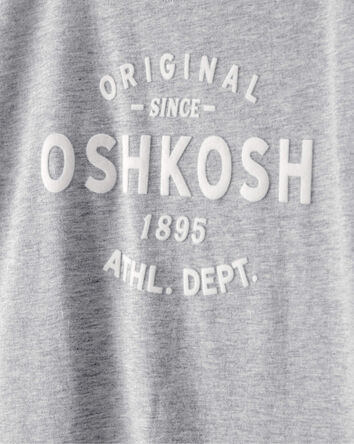 Gar&ccedil;ons - T-shirt &agrave; manches courtes &agrave; imprim&eacute; logo OskKosh - Bleu, 