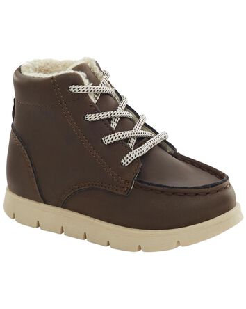 Sherpa Lined High-Top Sneakers, 