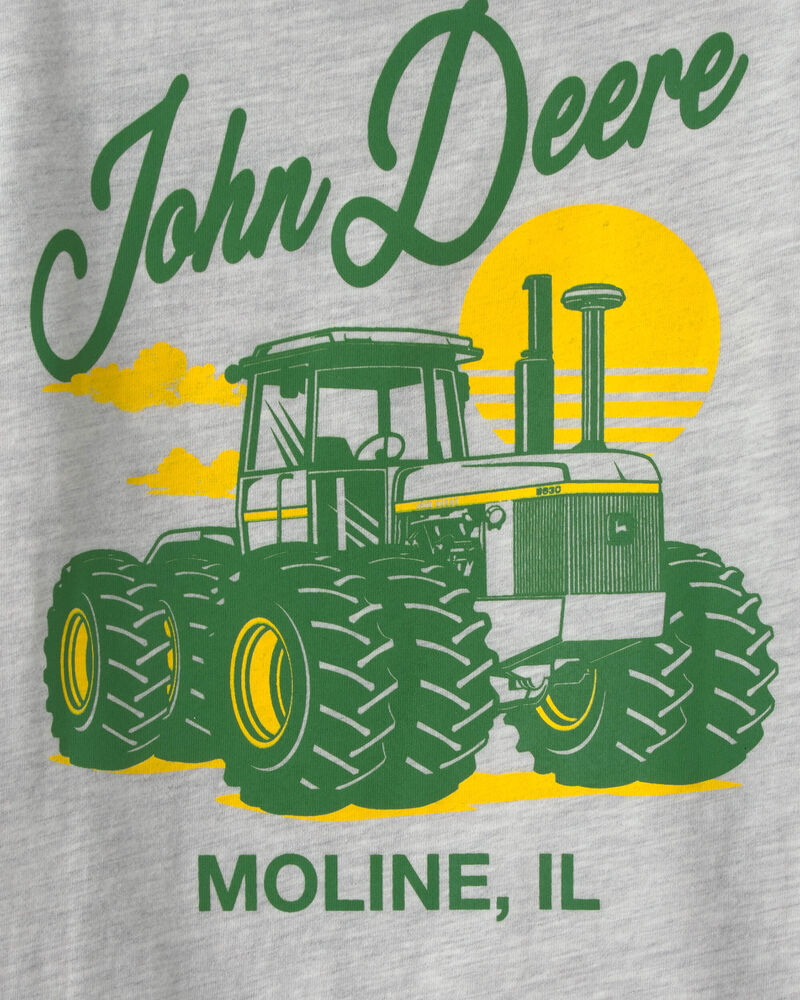 Tout-petit gar&ccedil;on - T-shirt John Deere &agrave; imprim&eacute; tracteur - Gris, image 4 sur 4 diapositives
