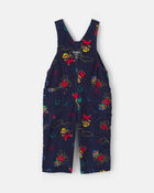 Baby Bear Corduroy Overalls - Navy Blue, image 2 of 4 slides