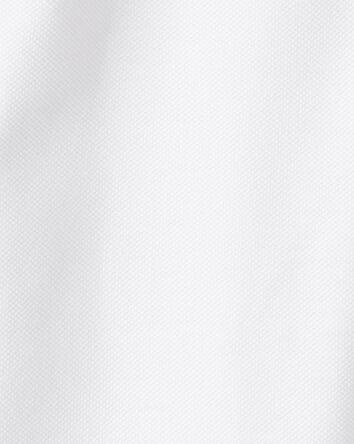 Kid Pique Uniform Polo Shirt - White, 