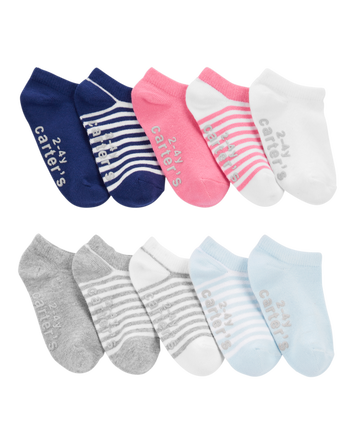 Toddler 10-Pack No-Show Socks, 