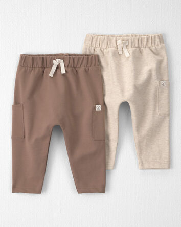 Baby 2-Pack Organic Cotton French Terry Joggers, 