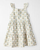 Toddler Organic Cotton Floral-Print Dress, image 1 of 5 slides