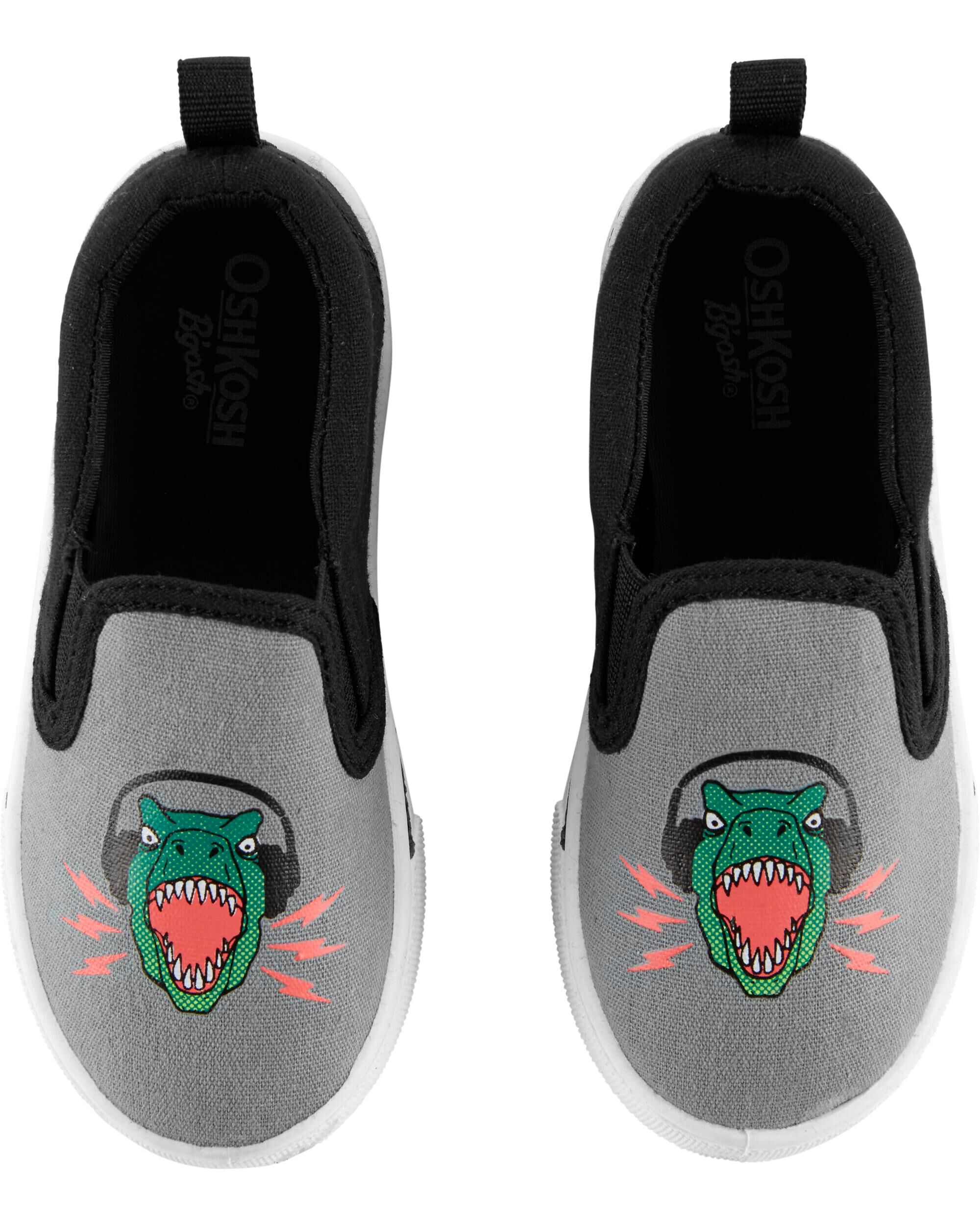 carter's dinosaur slip on shoes