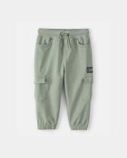 Baby Boy 'Camp Dino' French Terry Cargo Joggers - Green, image 1 of 5 slides