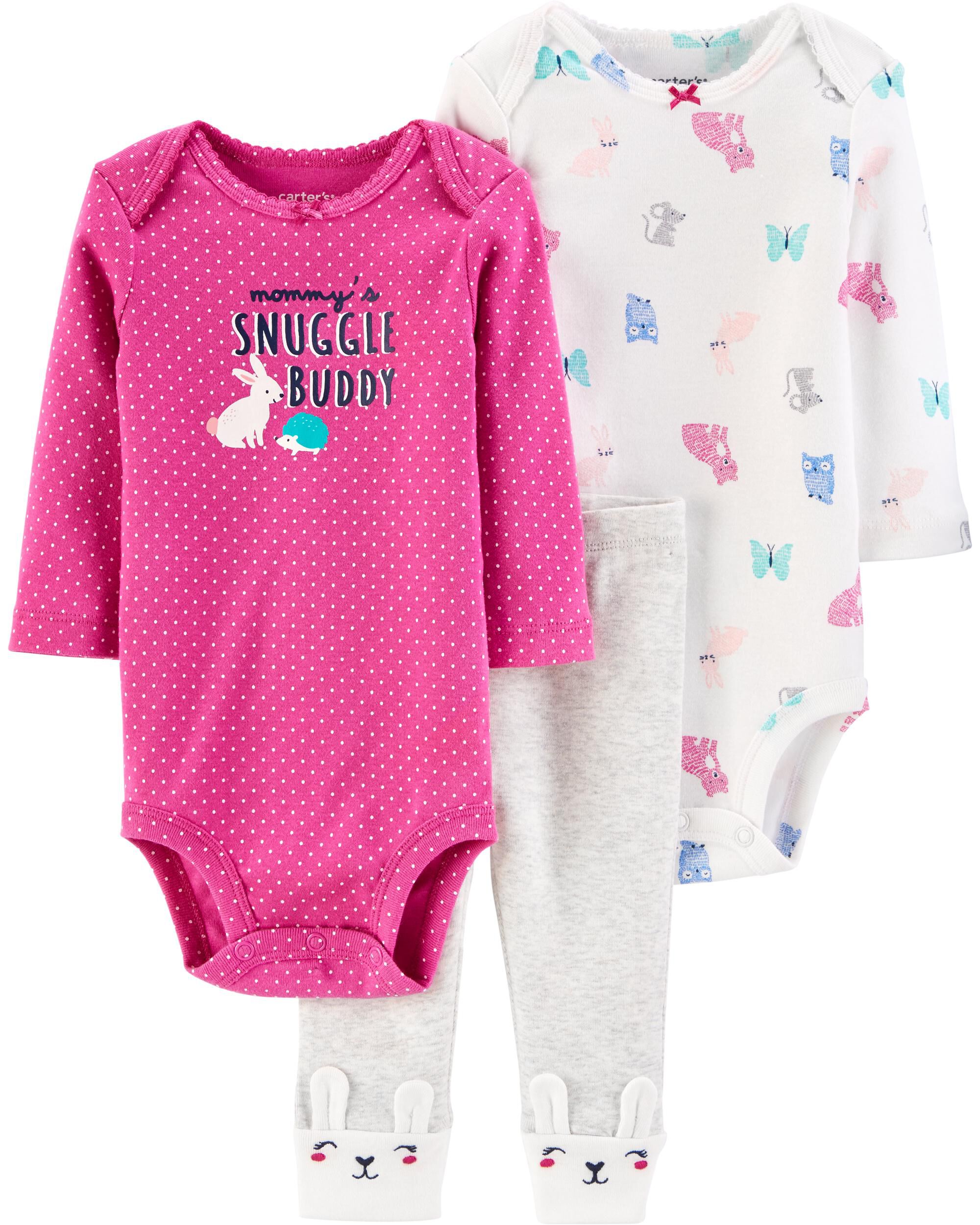 3 Piece Bunny Little Character Set