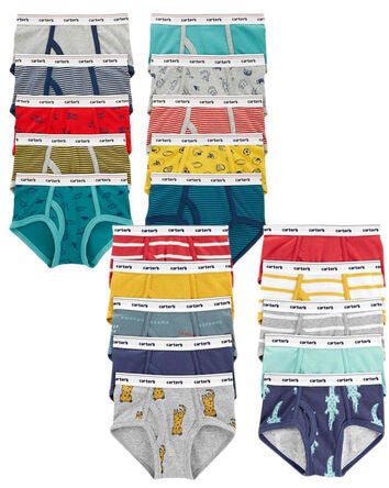 20-Pack Cotton Briefs, 
