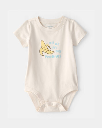Baby Banana Graphic Bodysuit - Cream, 