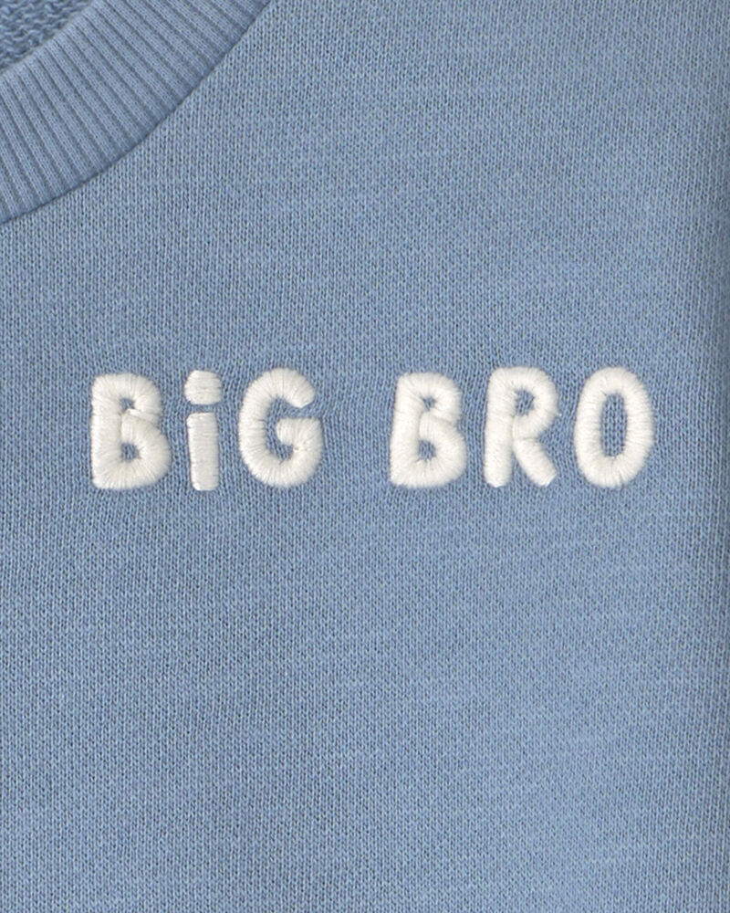 Tout-petit gar&ccedil;on - Chandail en coton biologique &laquo;Big Bro&raquo;, image 4 sur 4 diapositives
