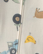 B&eacute;b&eacute; gar&ccedil;on - Pyjama 1 pi&egrave;ce en 100 % coton &agrave; motif de la ferme, image 3 sur 3 diapositives
