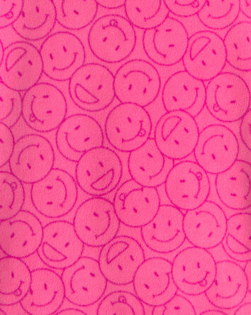 Filles - Robe de nuit ample en molleton &agrave; motif binette &ndash; Rose, 