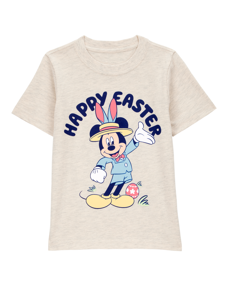 Toddler Disney© Mickey Mouse Easter Short-Sleeve Graphic Tee - Cream, image 1 of 3 slides