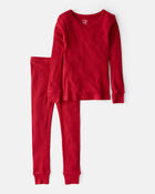 Toddler PurelySoft Snug Fit 2-Piece Pyjamas - Red, image 1 of 5 slides