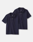 Gar&ccedil;on &ndash; Emballage 2 polos sport d&rsquo;uniforme &ndash; Bleu marine, image 1 sur 3 diapositives