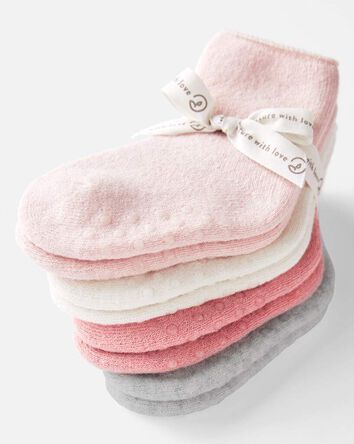 B&eacute;b&eacute; - 4 paires de chaussettes antid&eacute;rapantes, 