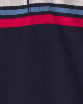 Baby Boy Polo Bodysuit - Navy Blue, 