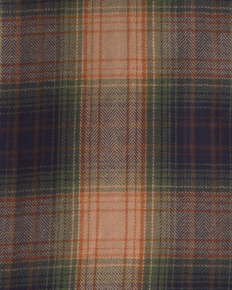 Gar&ccedil;ons - Chemise boutonn&eacute;e manches longues &agrave; carreaux &ndash; Brun, image 2 sur 6 diapositives