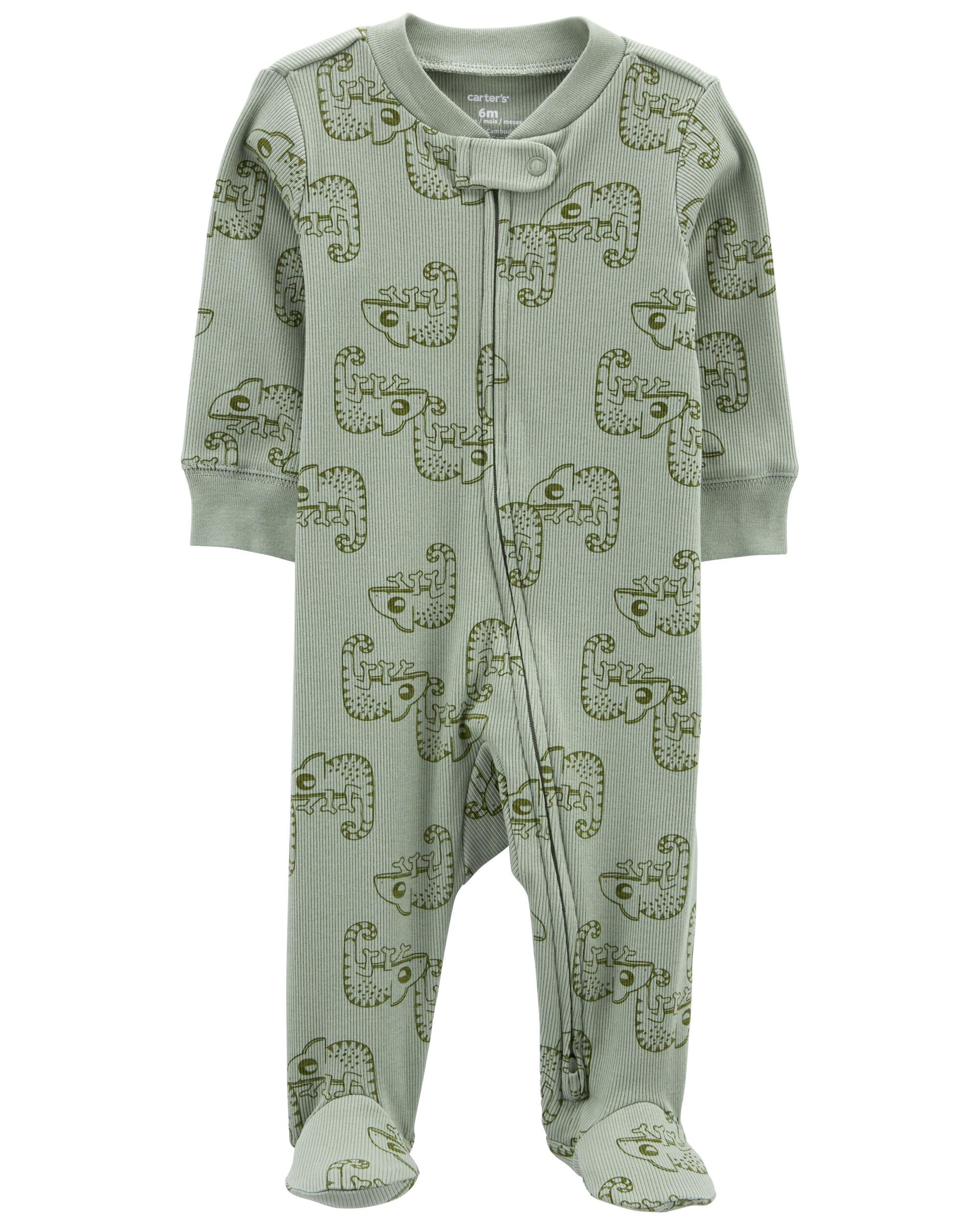 Carters zipper footie with snap hot sale
