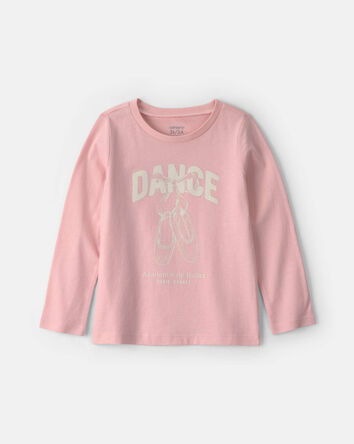 Toddler Girl 'Dance' Long-Sleeve Graphic Tee - Pink, 