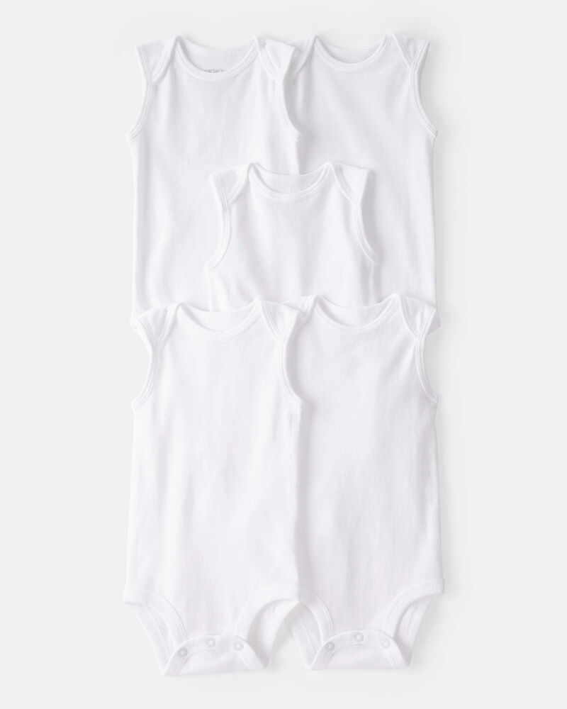 Baby 5-Pack Tank Bodysuit, image 1 of 6 slides