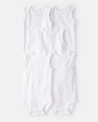 Baby 5-Pack Tank Bodysuit, image 1 of 6 slides
