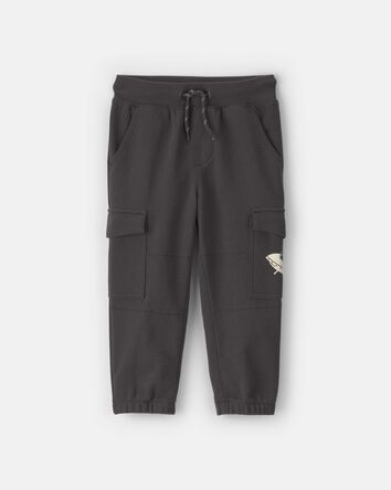Pantalon de jogging cargo en jersey bouclette pour tout-petit - Gris, 