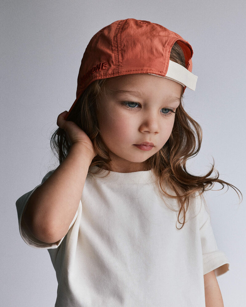 Toddler Relaxed Tee - Cream, image 3 of 5 slides