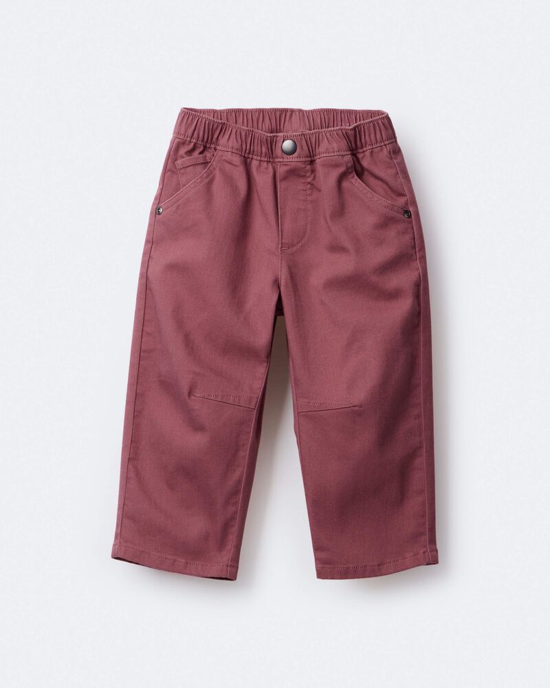 Toddler Barrel Pant - Burgundy, image 5 of 8 slides