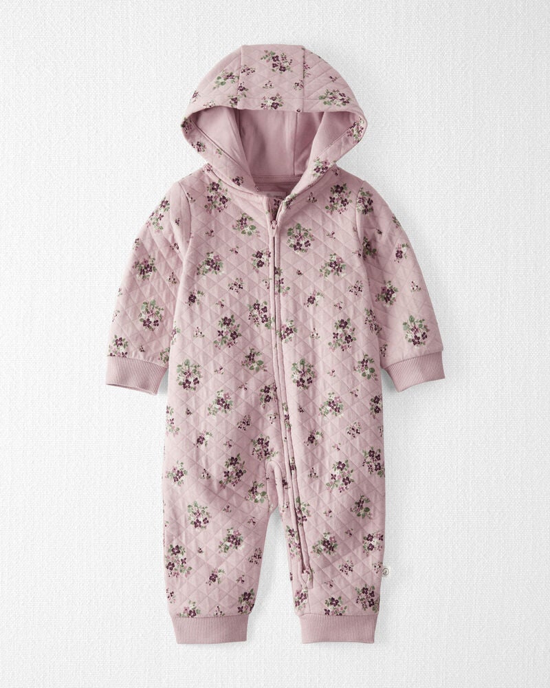 Baby Quilted Double Knit Jumpsuit Made with Organic Cotton
, image 1 of 4 slides
