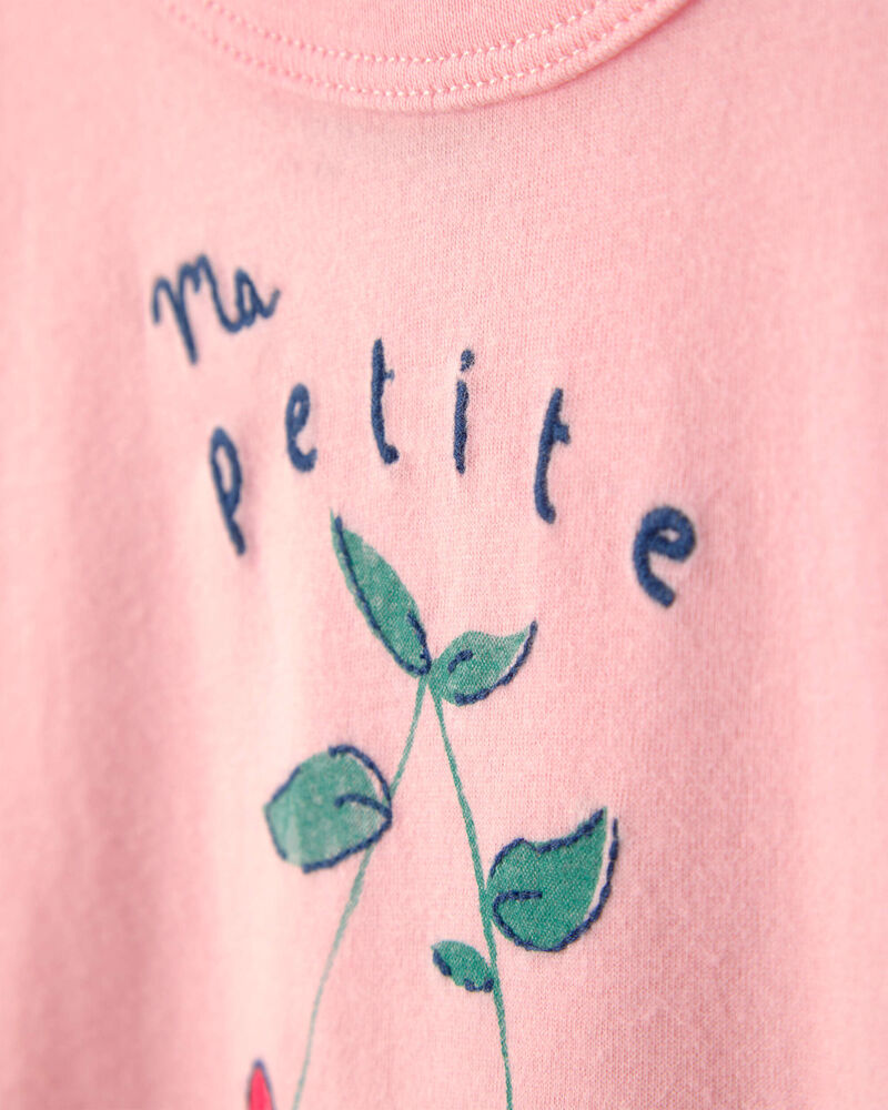 Tout-petit fille - Haut &agrave; cerise - Rose, image 2 sur 3 diapositives