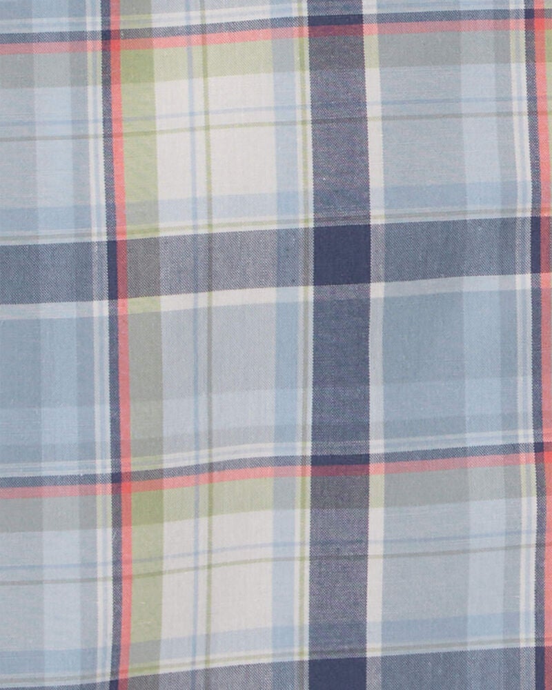 Toddler Plaid Button-Front Shirt, image 3 of 4 slides