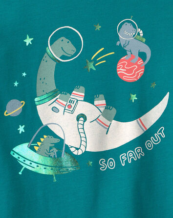 Toddler Boy 'Space Explorer' Dinosaur Long-Sleeve Graphic Tee - Green, 