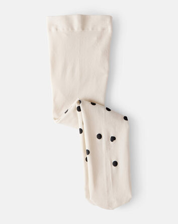 Bébé fille - Collants à pois - Crème, 