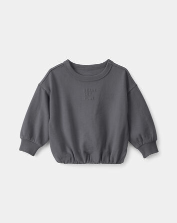 B&eacute;b&eacute; - Chandail en jersey bouclette &laquo;Ready Set Play&raquo; - Gris, 