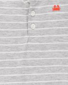 Baby 2-Piece Striped Bodysuit & Pull-On Short Set, image 2 of 3 slides