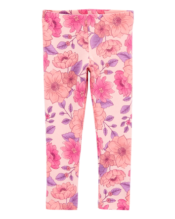 Baby Floral-Print Stretch Leggings - Pink, 