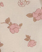 B&eacute;b&eacute; fille - Ensemble 3 pi&egrave;ces cache-couches et pantalon &agrave; motif floral &ndash; Rose/Ivoire, image 3 sur 3 diapositives