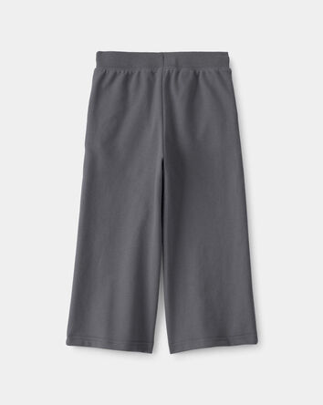 Toddler Girl French Terry Wide-Leg Active Pants - Grey, 