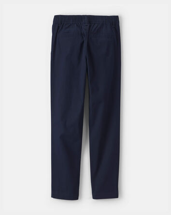 Girls Skinny Uniform Pants - Navy, 