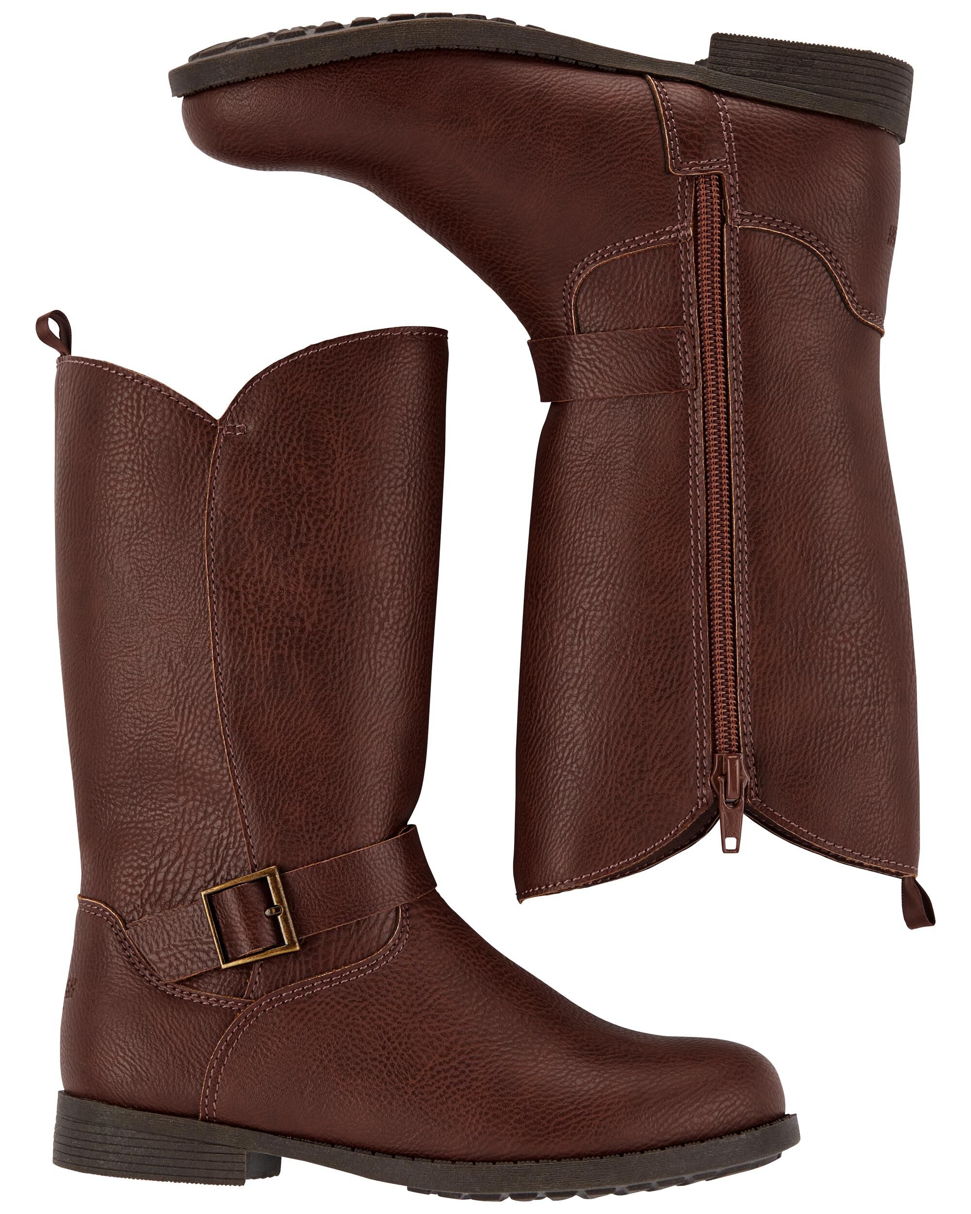 Kids brown shop riding boots
