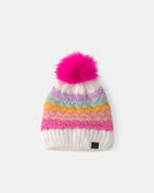 Toddler Girl Kombi Popsicle Pom Hat - Pink, image 1 of 3 slides